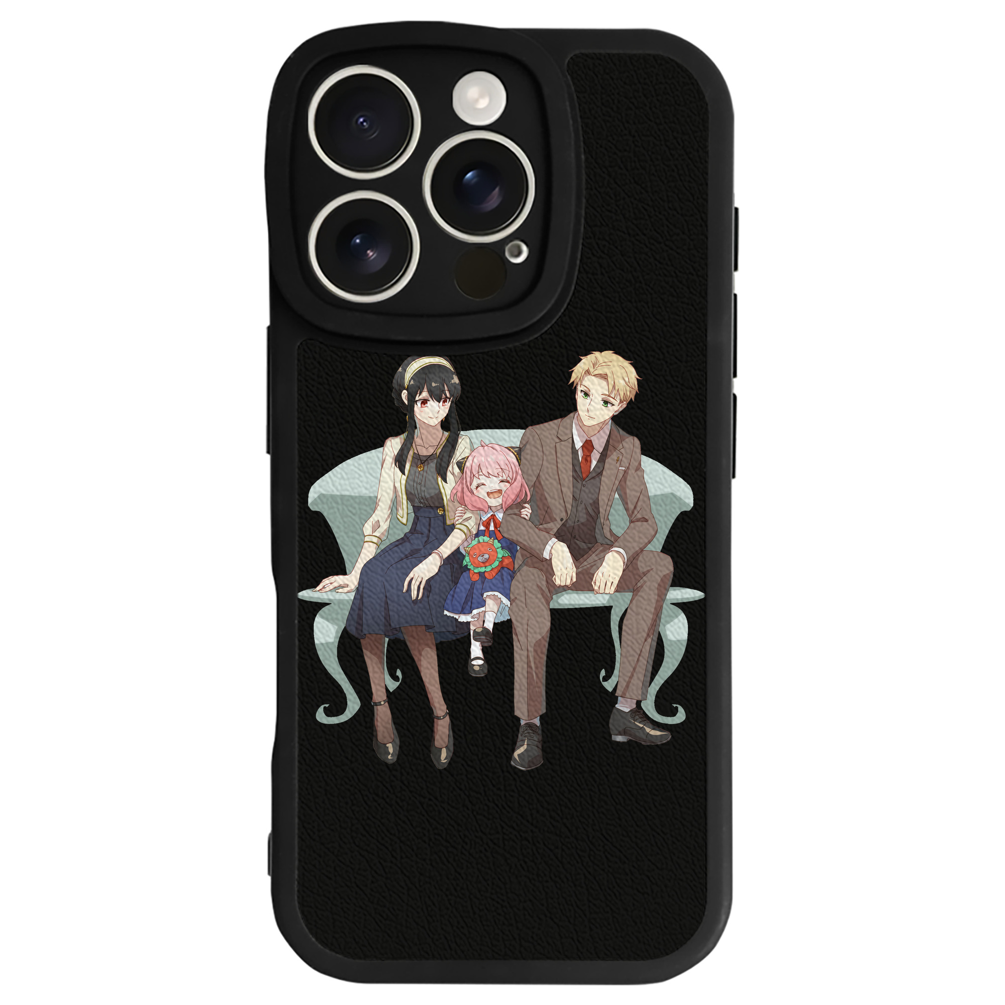 （画像用） SPY×FAMILY间谍家家酒 【iPhone 16シリーズ対応】シリコンスマホケース（レザー調） 材質：シリコン